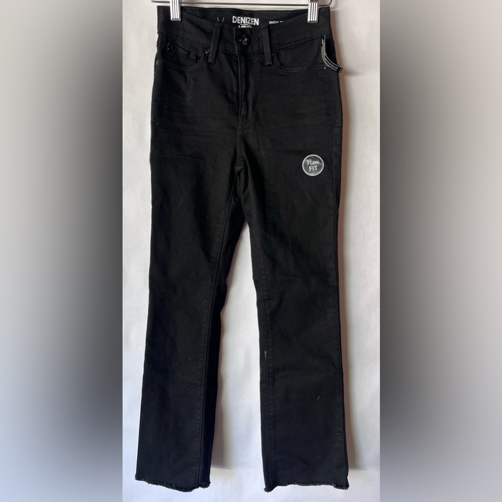 Denizen from Levi's Women's High Rise Ankle Flare Black Jeans size 24